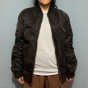 mens black bomber jacket
